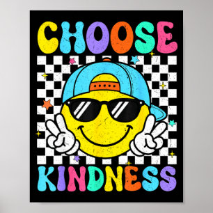 Poster Choisissez la gentillesse groovy soyez gentil unit