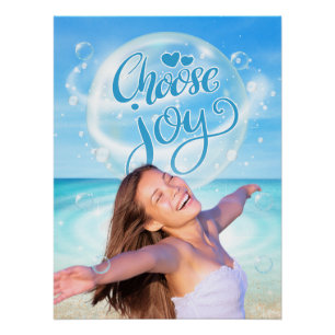 Poster Choisissez l'affiche Joy Inspirational Beach