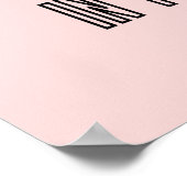 Poster Choisissez le travail que vous aimez - Pink Inspir (Coin)