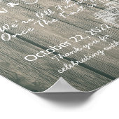 Poster Choisissez un siège et non un camp Mariage Panneau (Coin)