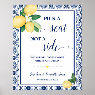 Poster Choisissez un siège et non un côté Cérémonie de ma