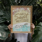 Poster Choisissez un siège et non un côté Mariage Mer Pla