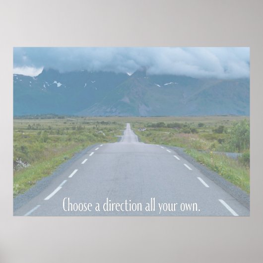 Poster Choisissez Une Direction À Vous Seul (Devant)