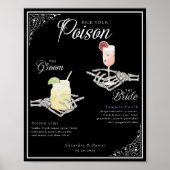 Poster Choisissez votre poison Skeleton Bride & Groom Coc (Devant)
