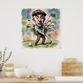 Poster Choix de club - Grand Golf Art Imprimer (Cuisine)