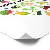 Poster choix de mode de vie sain exercice T-shirt (Coin)