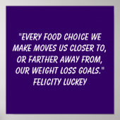 Poster Choix de perte de poids 4 (Devant)