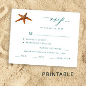 Poster Choix du menu imprimable du mariage de destination