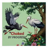Poster Choked by Progress (Devant)