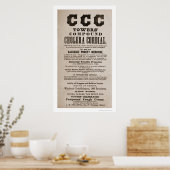 Poster Cholera Medicine Broadside Print 1870 (Cuisine)