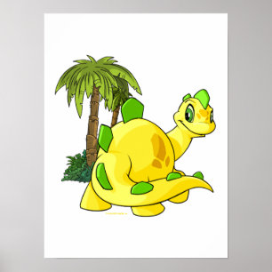 Poster Chomby jaune tyrannien regardant