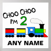 Poster Choo Choo J'ai 2 ans ! Avec TRAIN (Devant)