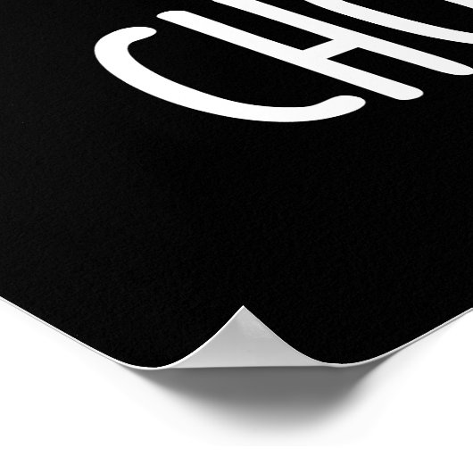 Poster Choo-cumber Funny Concombre Pun de Concombre Dark  (Coin)