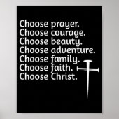 Poster Choose Christ Prayer Courage Beauty Family, Advent (Devant)