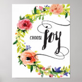 Poster Choose Joy Art (Devant)