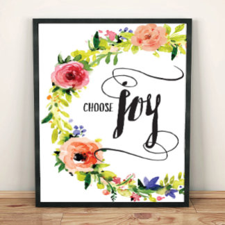 Poster Choose Joy Art