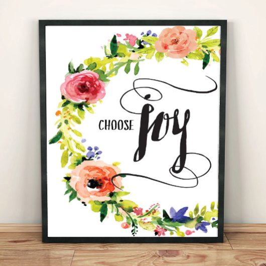 Poster Choose Joy Art