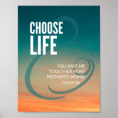 POSTER CHOOSE LIFE (Devant)