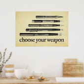 Poster Choose Your Weapon (Cuisine)