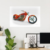 Poster chopper orange (Bureau à domicile)