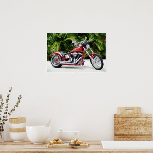 Poster Chopper rouge chaud (Cuisine)