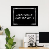Poster Choquant inapproprié (Bureau à domicile)