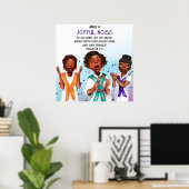 Poster Chorale afro-américaine (Bureau à domicile)