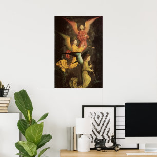 Poster Chorale des anges de Simon Marmion, Art Renaissanc