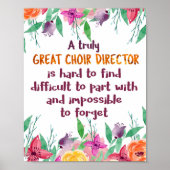 Poster Chorale Directeur Chorus enseignant Appréciation C (Devant)