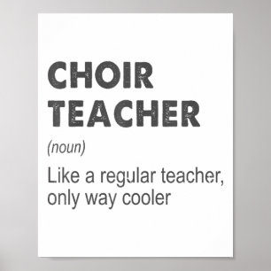 Poster Chorale Enseignant Définition Enseignant École F