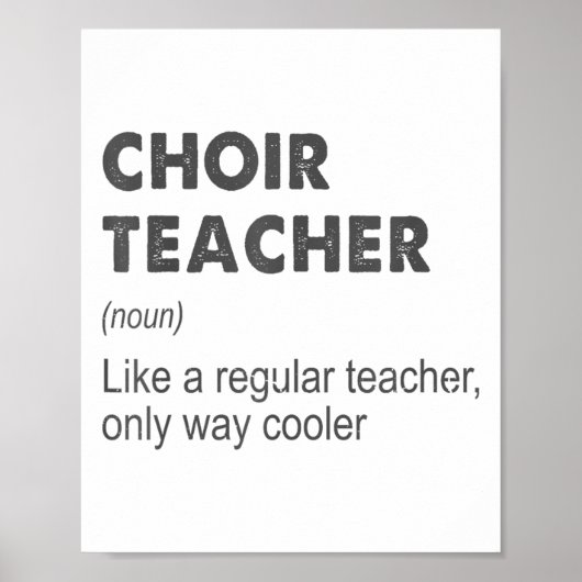 Poster Chorale Enseignant Définition Enseignant École F (Devant)