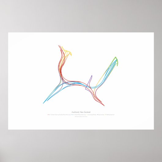 Poster Chorégraphie d'échange : Auckland, Nouvelle-Zéland (Devant)