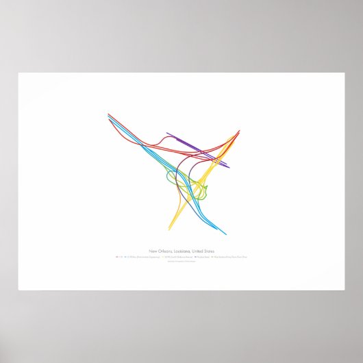 Poster Chorégraphie des échanges : La Nouvelle-Orléans, L (Devant)