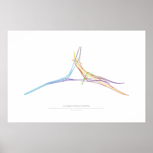 Poster Chorégraphie des échanges : Los Angeles, CA, États (Devant)