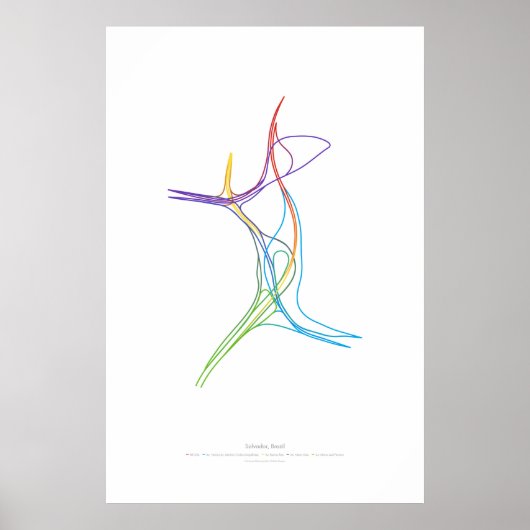 Poster Chorégraphie des échanges : Salvador, Brésil (Devant)