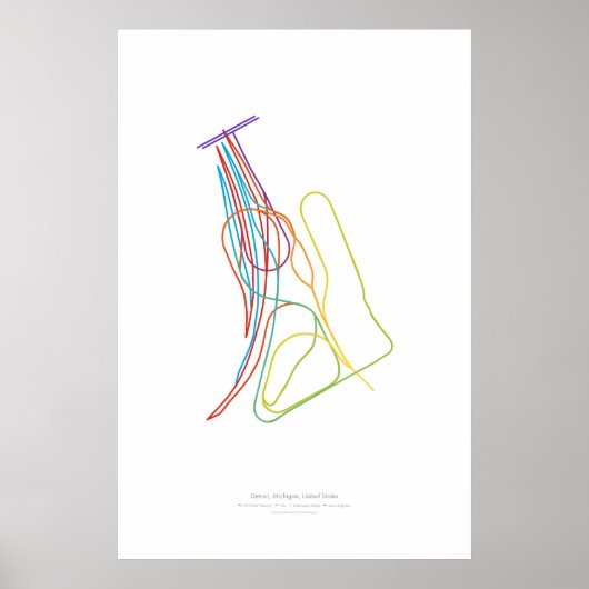 Poster Chorégraphie des échangeurs : Detroit, MI, US (Devant)
