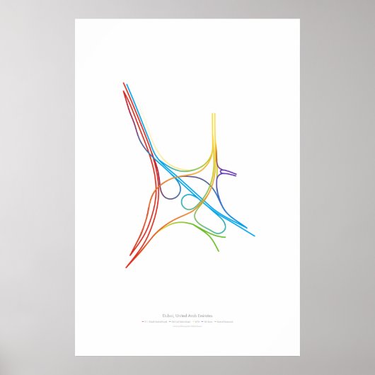 Poster Chorégraphie des échangeurs : Dubaï, Émirats arabe (Devant)