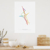 Poster Chorégraphie des échangeurs : Québec City, QC, CA (Cuisine)