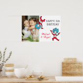 Poster Chose Une Chose Deux Jumeaux Anniversaire Ajouter  (Cuisine)