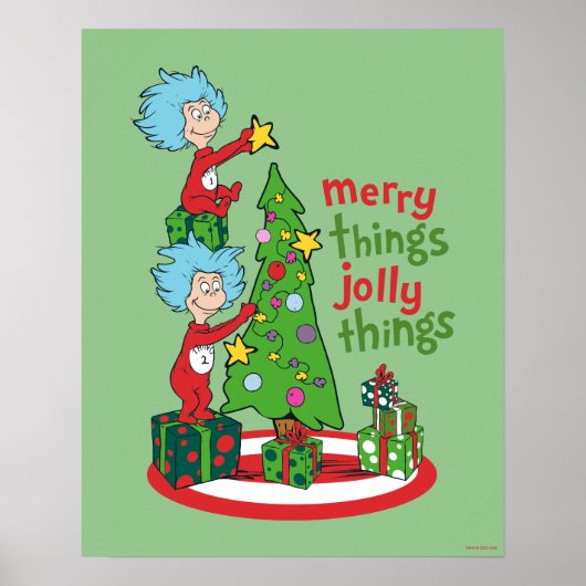 Poster Chose Une Chose Deux Merry Things Jolly Things (Devant)