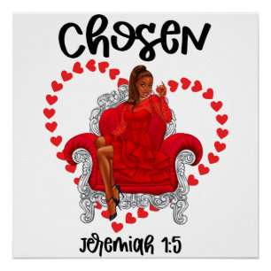 Poster Chosen christian valentine galentines galentine