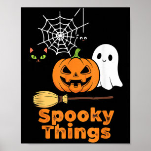 Poster Choses effrayantes Mignon Citrouille d'Halloween F
