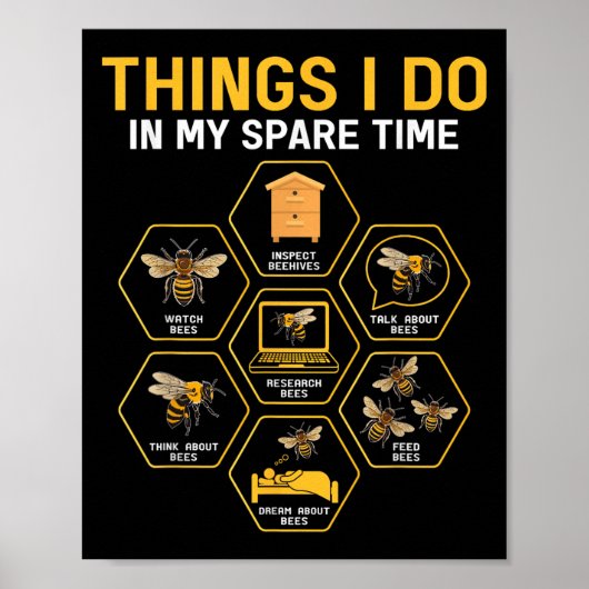 Poster Choses que je fais pendant mon temps libre Apicult (Devant)
