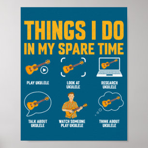 Poster Choses que je fais pendant mon temps libre - Conce