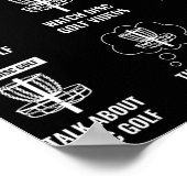 Poster Choses que je fais pendant mon temps libre Disc Go (Coin)