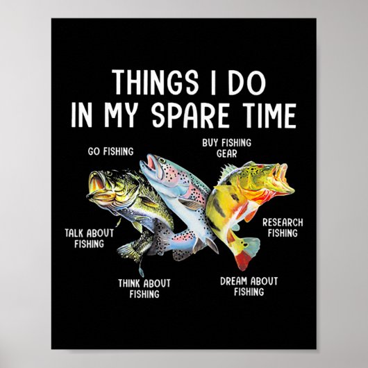 Poster Choses que je fais pendant mon temps libre Drôle d (Devant)