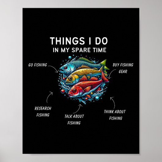 Poster Choses que je fais pendant mon temps libre Funny F (Devant)