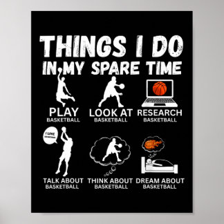Poster Choses que je fais pendant mon temps libre Funny S