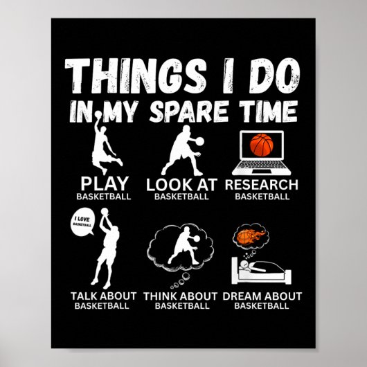 Poster Choses que je fais pendant mon temps libre Funny S (Devant)