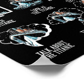 Poster Choses que je fais pendant mon temps libre Funny T (Coin)